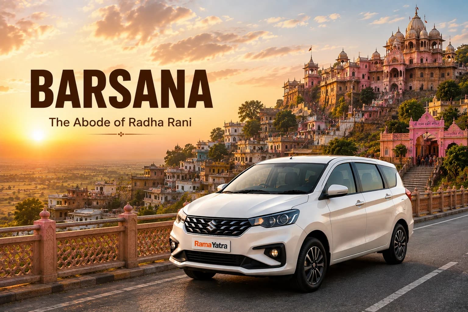 Faridabad to Barsana taxi travel guide