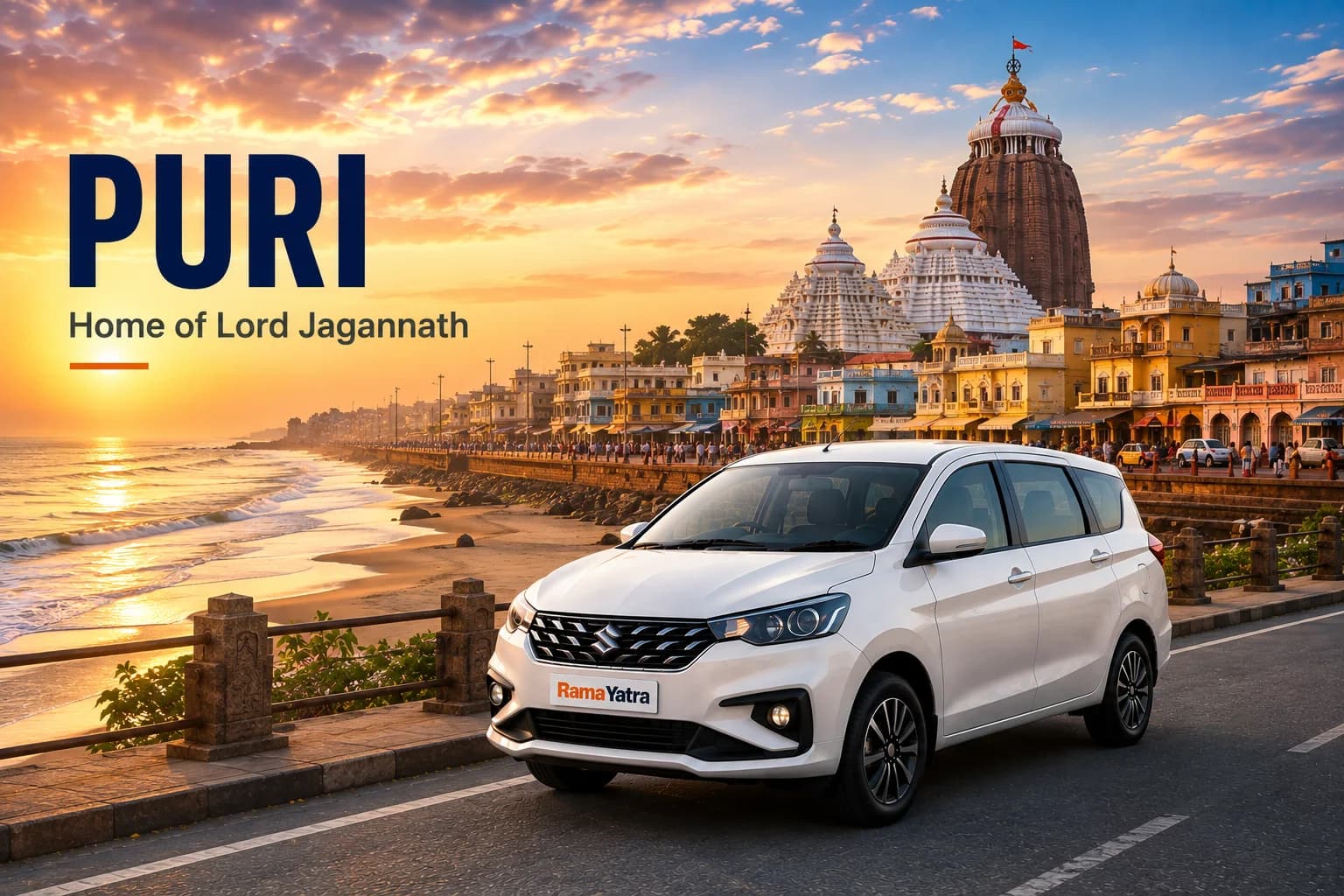 Faridabad to Puri taxi travel guide