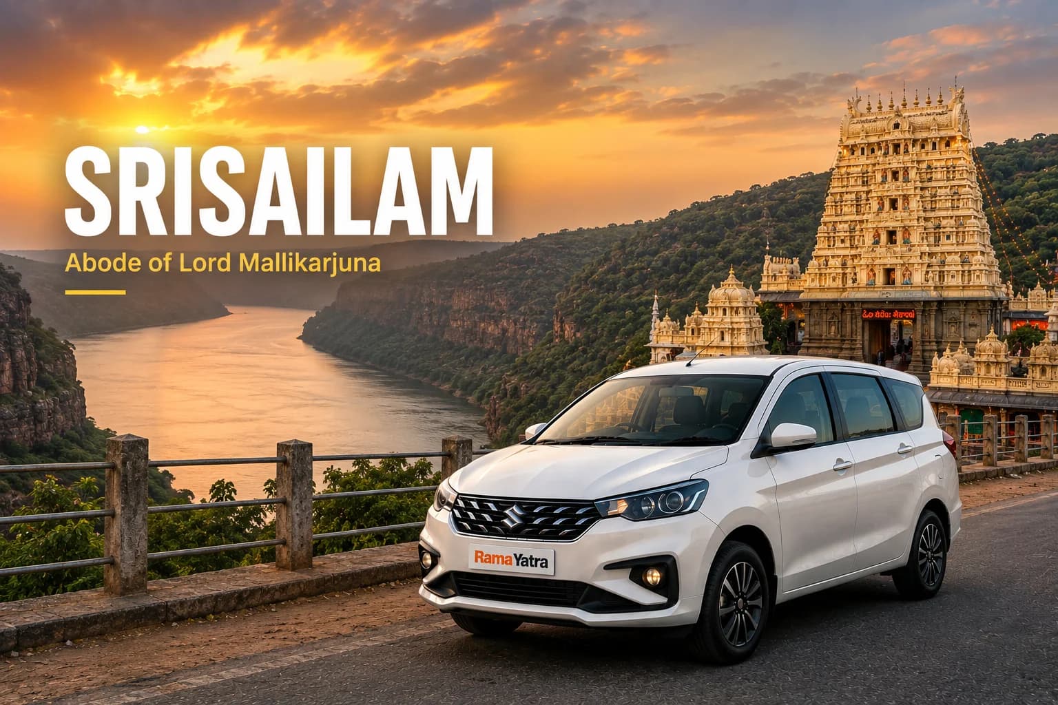 Faridabad to Srisailam taxi travel guide